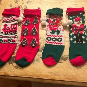 ❤️ 6 for 20 ❤️ Festive vintage Christmas Stockings Set